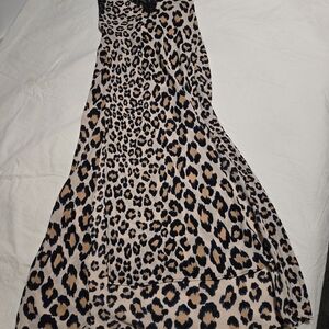 Victoria's Secret Brown and Beige Leopard Slip Dress